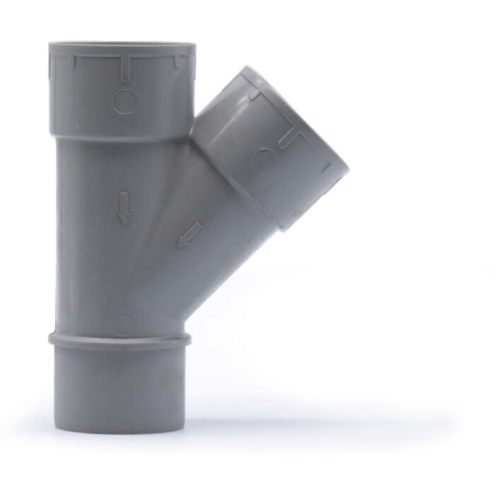 PVC Abzweigung 45° Innen/Aussen Ø 50 mm – Bild 2