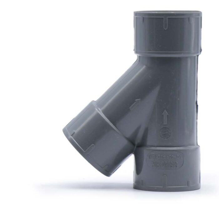 PVC Abzweigung 45° Aussen/Aussen Ø 50 mm – Bild 2