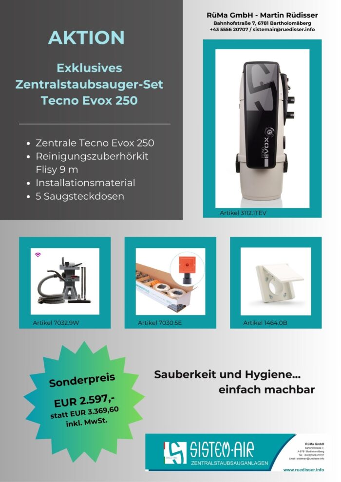 AKTION: Exklusives Zentralstaubsauger-Set
